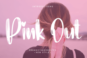 Pink out Font Font