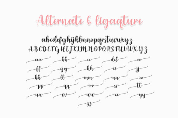 Pinkish Pink Font - Image 7