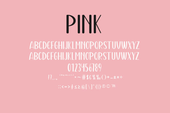 Pinkish Pink Font - Image 9