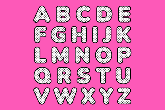 Polka Dot Font - Image 2