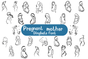 Pregnant Mother Font
