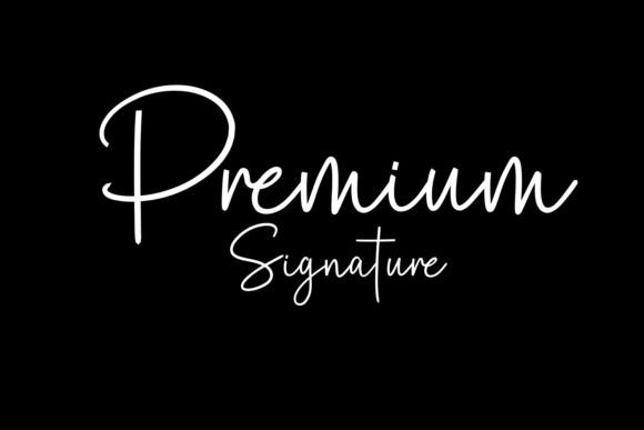 Premium Signature Font