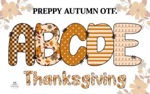 Preppyfall3 Checkered Font