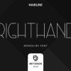 Right Hand Hairline Font