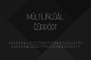 Alternative view of Right Hand Hairline Font