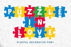 Puzzle in Love Font