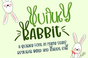 Quirky Rabbit Font