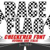 Race Flag Checkered Font