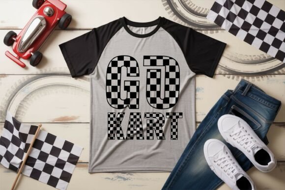 Race Flag Checkered Font - Image 3