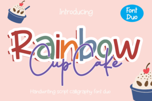 Rainbow Cupcake Font