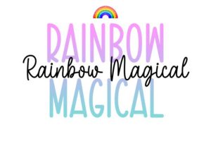 Alternative view of Rainbow Magical Duo Font