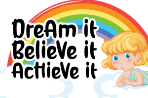 Alternative view of Rainbow Sparkle Font