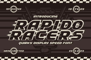 Rapido Racers Font