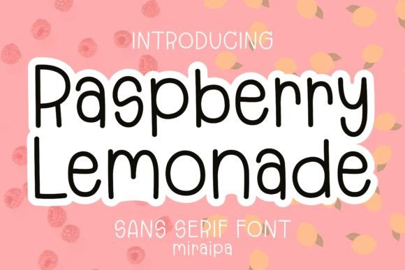 Raspberry Lemonade Font