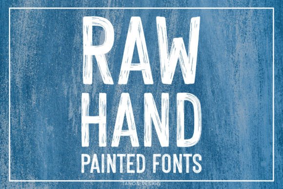 Raw Hand Painted Font