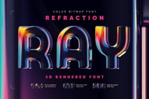 Refraction Ray Font