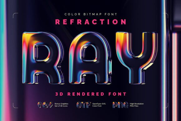 Refraction Ray Font