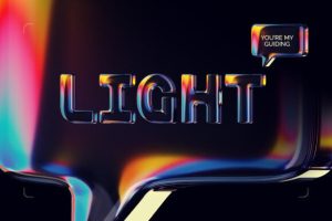 Alternative view of Refraction Ray Font