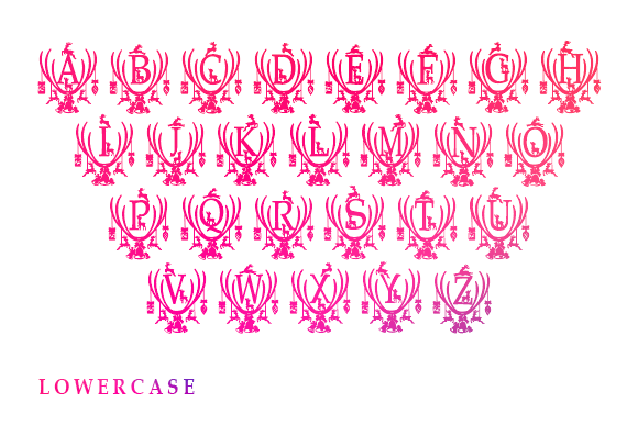 Reindeer Monogram Font - Image 4