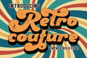 Retro Couture Font
