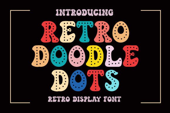 Retro Doodle Dots Font