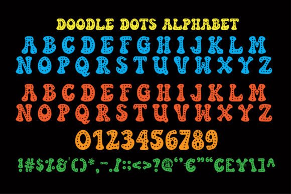 Retro Doodle Dots Font - Image 7