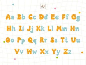 Alternative view of Retro Fancy Dot Font