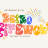 Retro Firewoks Font