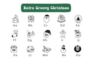 Alternative view of Retro Groovy Christmas Font