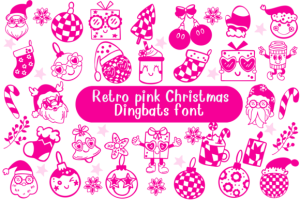 Retro Punk Christmas Font