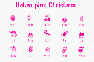 Alternative view of Retro Punk Christmas Font