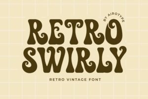 Retro Swirly Font