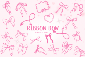 Ribbon Bow Font
