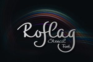 Roflag Stencil Font
