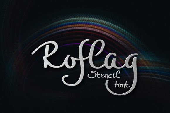 Roflag Stencil Font