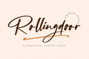 Rolling Door Font