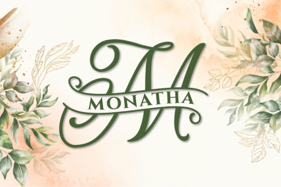 Romantic Loves Monogram Font - Image 5
