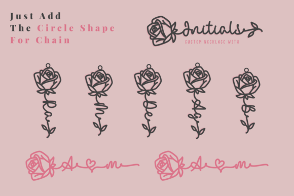 Rose Birth Flower Duo Font - Image 3