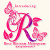 Rose Blossom Monogram Font