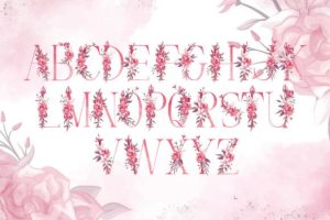 Alternative view of Rose Valentine Font