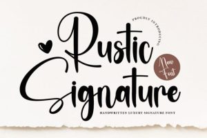 Rustic Signature Font