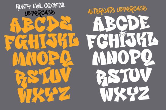 Rusty Nail Cocktail Font - Image 9