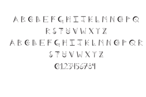 Alternative view of Stars Font