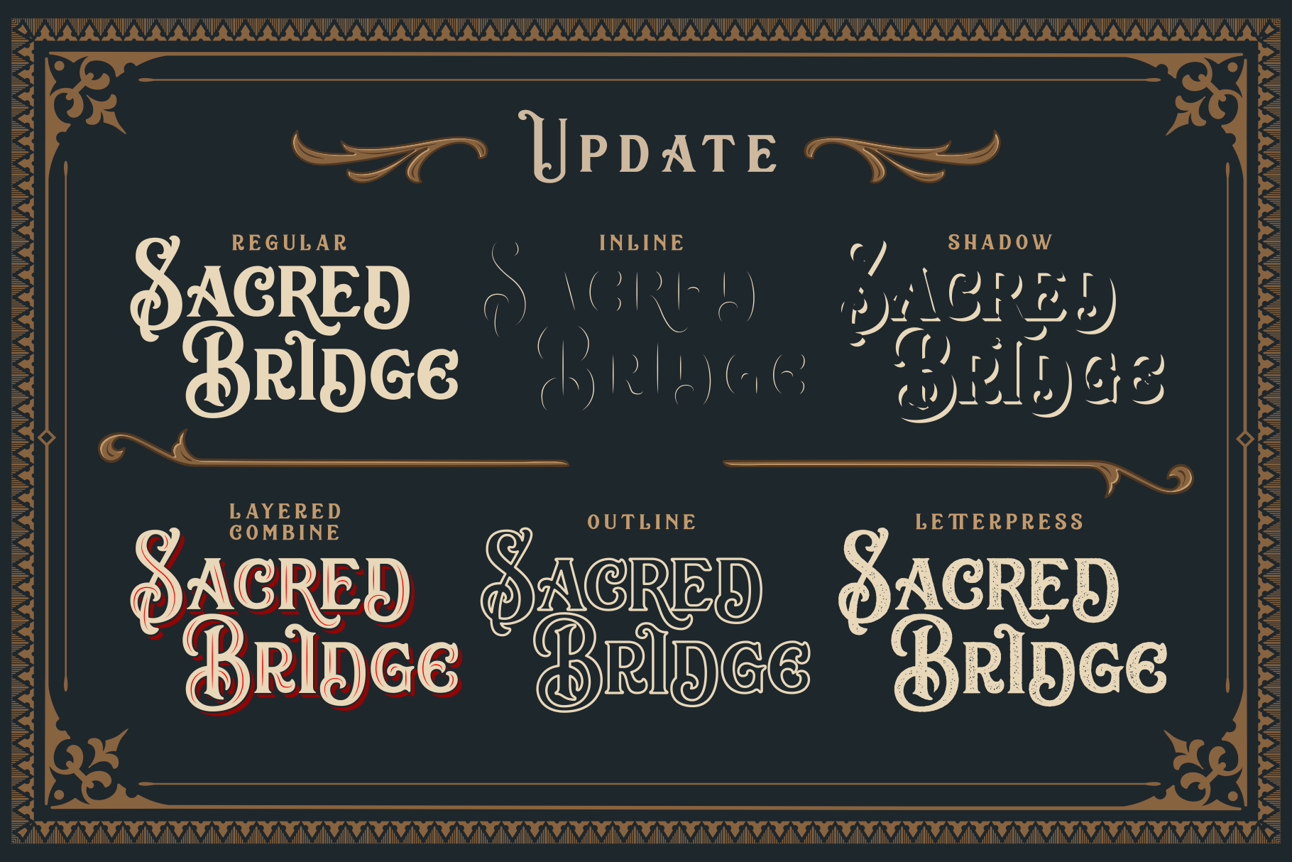 Sacred Bridge Family Font - Image 2