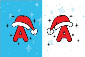 Alternative view of Santa Beanie Christmas Font