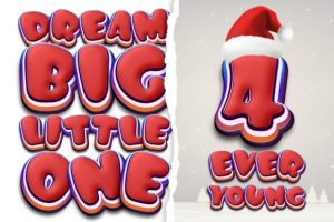 Alternative view of Santa Claus Font