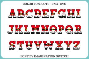 Alternative view of Santa Claus Font