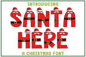 Santa Here Font