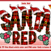 Santa Red Font