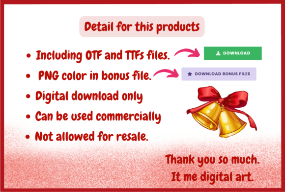 Santa Red Font - Image 9